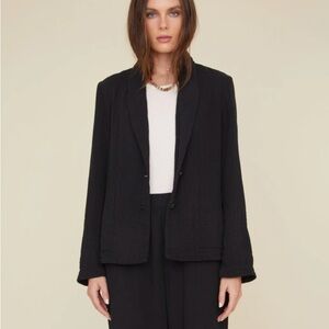 2/$300 Xirena black cotton gauze Cullen blazer jacket - Medium